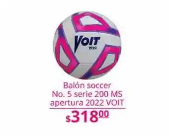 La Comer Balón soccer no 5 serie 200 ms voit oferta