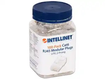 Plugs rj-45, cat 6, utp, bote con 100 piezas