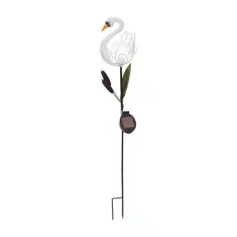 Lámpara solar 'cisne blanco'