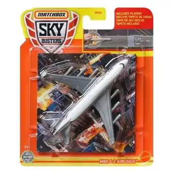 Matchbox sky busters mbx 6-2 airliner hht34
