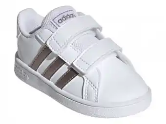 Adidas ef0116 ftwr white/copper met./glow pink grand court i 12-16