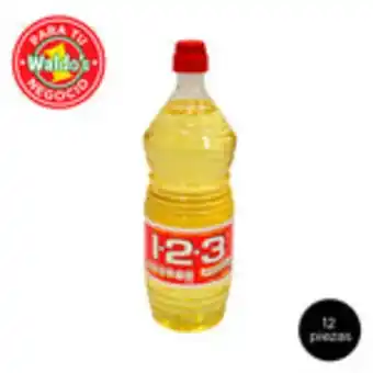 Waldos Mayoreo aceite vegetal 1-2-3 de 1 litro, 12 piezas oferta