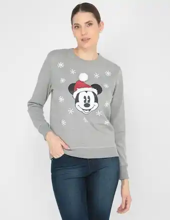 Sudadera disney dtr para mujer sin capucha mickey mouse