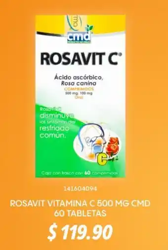 GNC Rosavit vitamina c 500 mg cmd 60 tabletas oferta