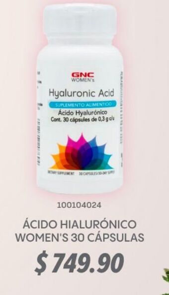 Ácido hialurónico women's 30 cápsulas
