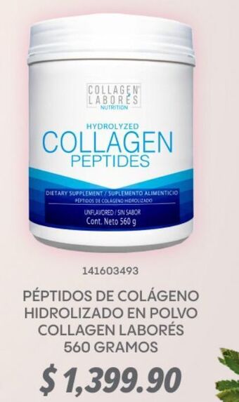 Péptidos de colágeno hidrolizado en polvo collagen laborés 560 gramos