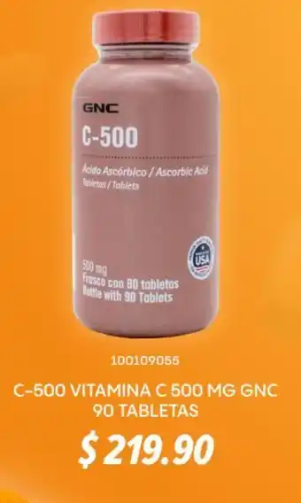 GNC C-500 vitamina c 500 mg gnc 90 tabletas oferta
