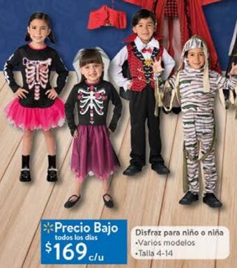 Walmart Disfraz para niño o niña oferta