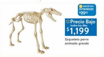Walmart Esqueleto perro animado grande oferta
