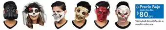 Walmart Antifaces o media máscaras de halloween oferta