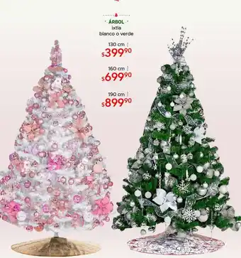 Árbol de navidad ixtla blanco o verde 130cm