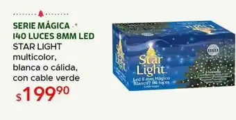 DelSol Serie mágica 140 luces 8mm led star light multicolor oferta