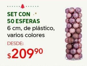 DelSol Set con 50 esferas 6cm oferta