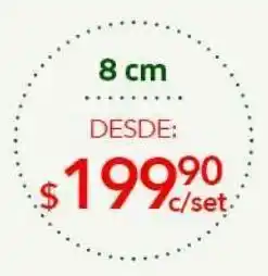 DelSol Set con 24 esferas 8cm oferta