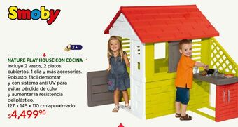 DelSol Nature play house con cocina smoby oferta