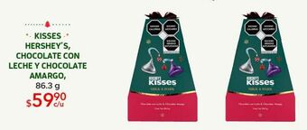 Kisses hershey´s chocolate con leche y chocolate amargo