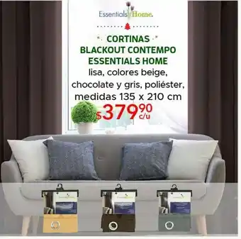 DelSol Cortinas blackout contempo essentials home oferta