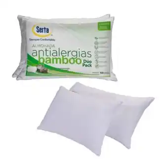 Sam's Club Almohadas serta antialergias bamboo 2 pzas oferta