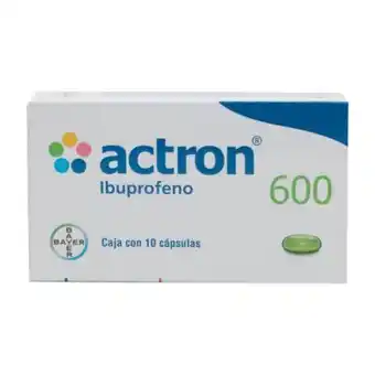 Ibuprofeno actron 600 mg 10 cápsulas