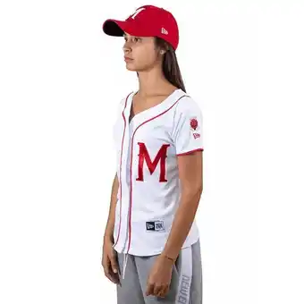 New Era Jersey de diablos rojos del méxico retro m para mujer oferta