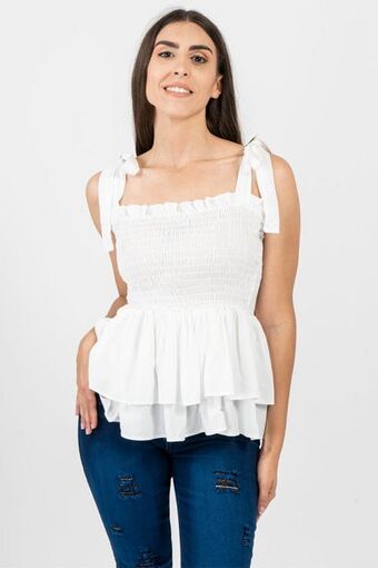 Santory Blusa lisa de tirantes oferta
