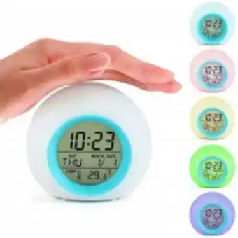 Fandeal Despertador para niños con led de 7 colores para la noche oferta