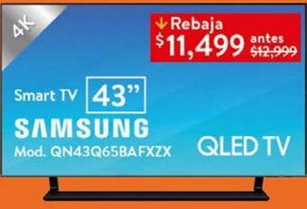 Walmart Smart tv samsung 43" oferta