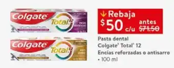 Walmart Pasta dental colgate total 12 100ml oferta