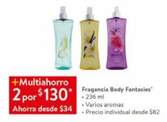Walmart Fragancia body fantasies 236ml oferta