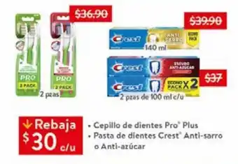Walmart Cepillo de dientes pro plus oferta