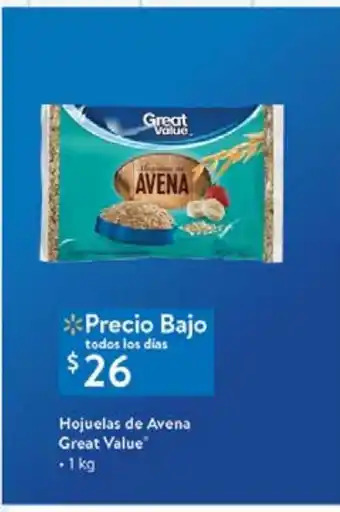 Walmart Hojuelas de avena great value kg oferta