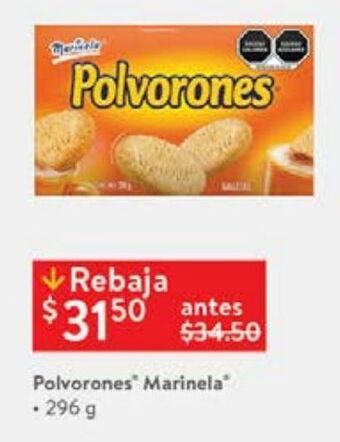 Polvorones marinela 296g