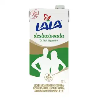 Leche uht deslactosada semidescremada lala 1 litro