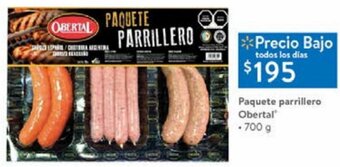 Walmart Paquete Parrillero Obertal 700g oferta