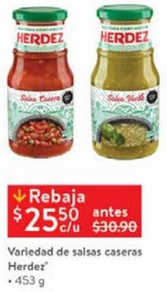 Walmart Variedad de Salsas Caseras Herdez 453g oferta