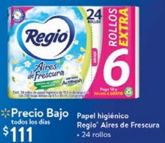 Papel Higiénico Regio Aires de Frescura 24 Rollos