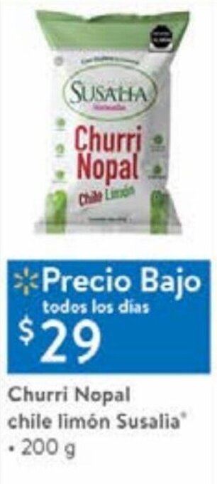 Walmart Churri Nopal Chile Limón Susalia 200g oferta
