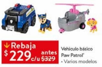 Vehiculo Básico Paw Patrol