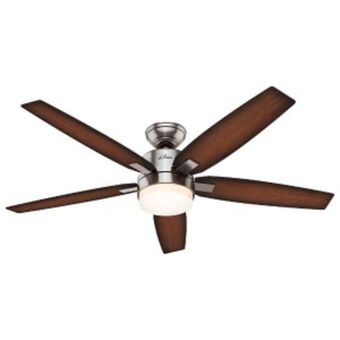 Ventilador de techo windemere con luz 54 pulgadas hunter