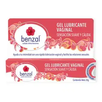 Gel lubricante vaginal sensación suave y cálida benzal 30 g