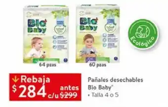 Walmart Pañales bio baby oferta