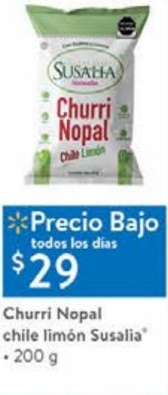 Walmart Churri nopal chile limón susalia 200g oferta