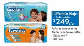 Pañales desechables kleen bebé suavelastic