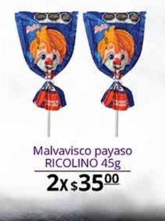 Malvaviscos payaso ricolino 45g