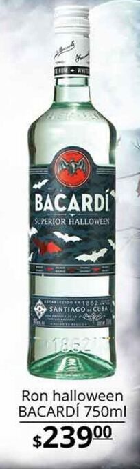 La Comer Ron halloween bacardí 750ml oferta