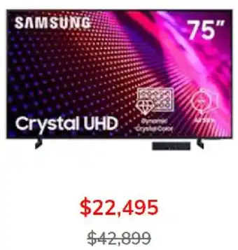 Samsung Crystal UHD 75"