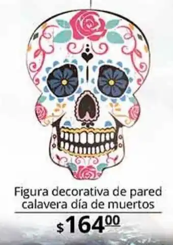 Figura decorativa de pared calavera día de muertos