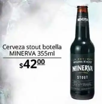 La Comer Cerveza stout botella minerva 355ml oferta