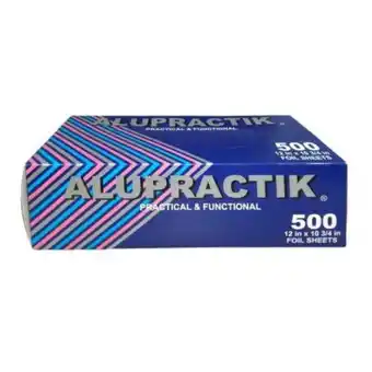 Hojas de aluminio alupractik 500 hojas