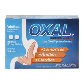 Sam's Club Desparasitante oxal adultos 2 tabletas oferta